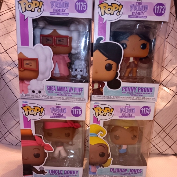 DISNEYS THE PROUD FAMILY FUNKO POP! SET OF 4 NIB. - Picture 1 of 10